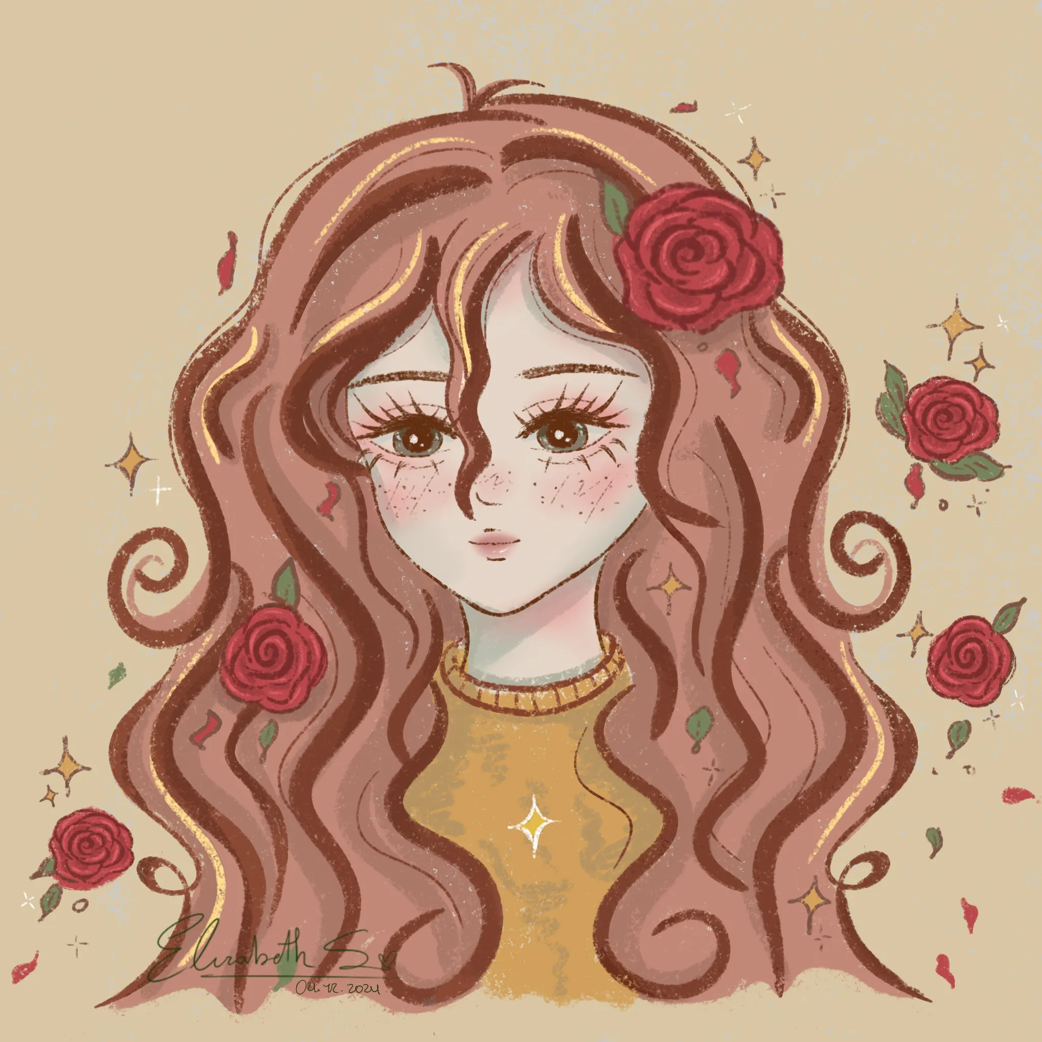 Rizos que brotan Rosas